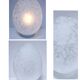 XL egg lamp white speckled glass design 70s H.37 cm