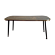 Vintage Retro 1950s/1960s Glass Top Coffee Table With Black Dansette Legs