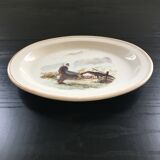 Plat oval décor breton signé
