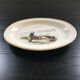 Plat oval décor breton signé
