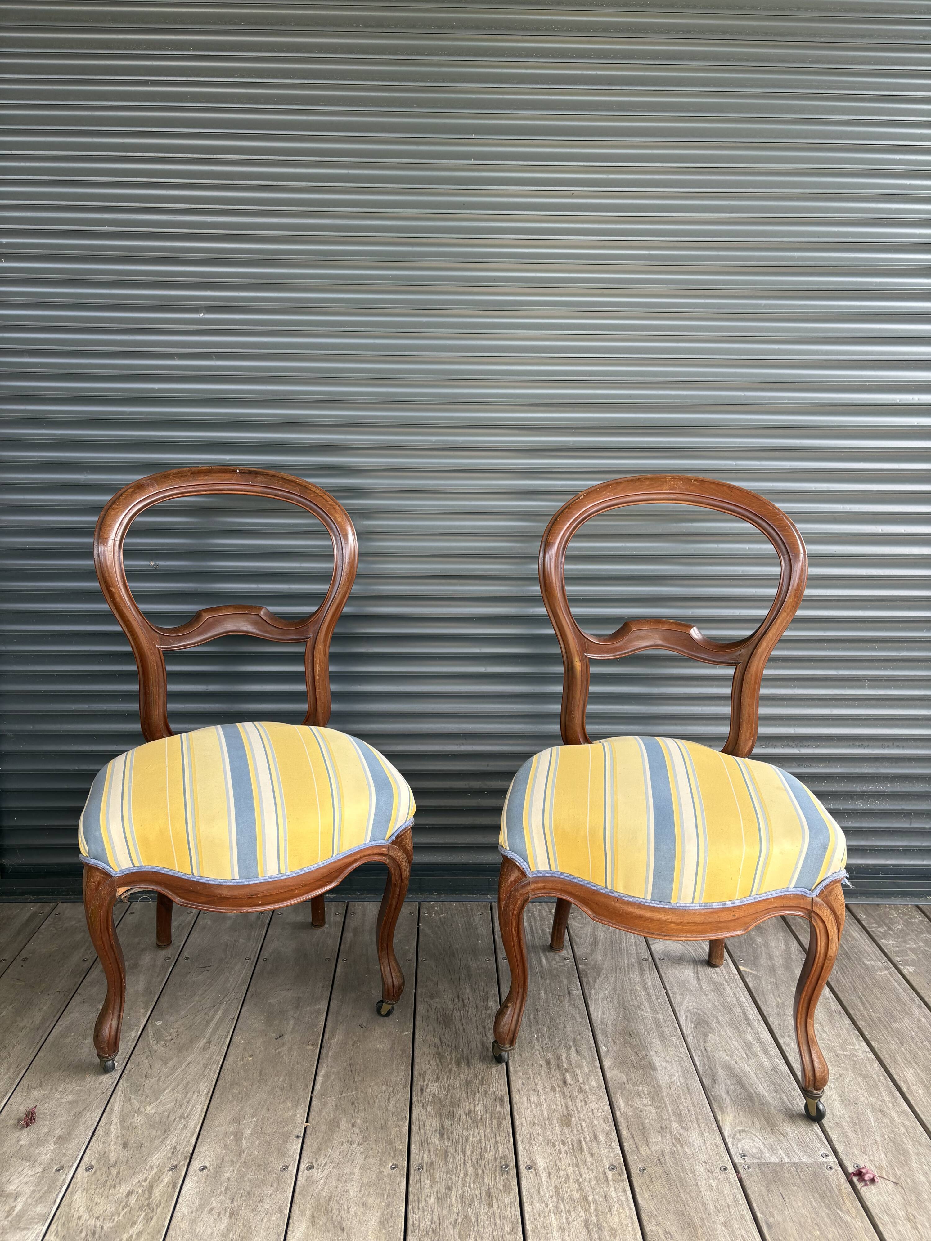 Paire de chaises Louis Philippe