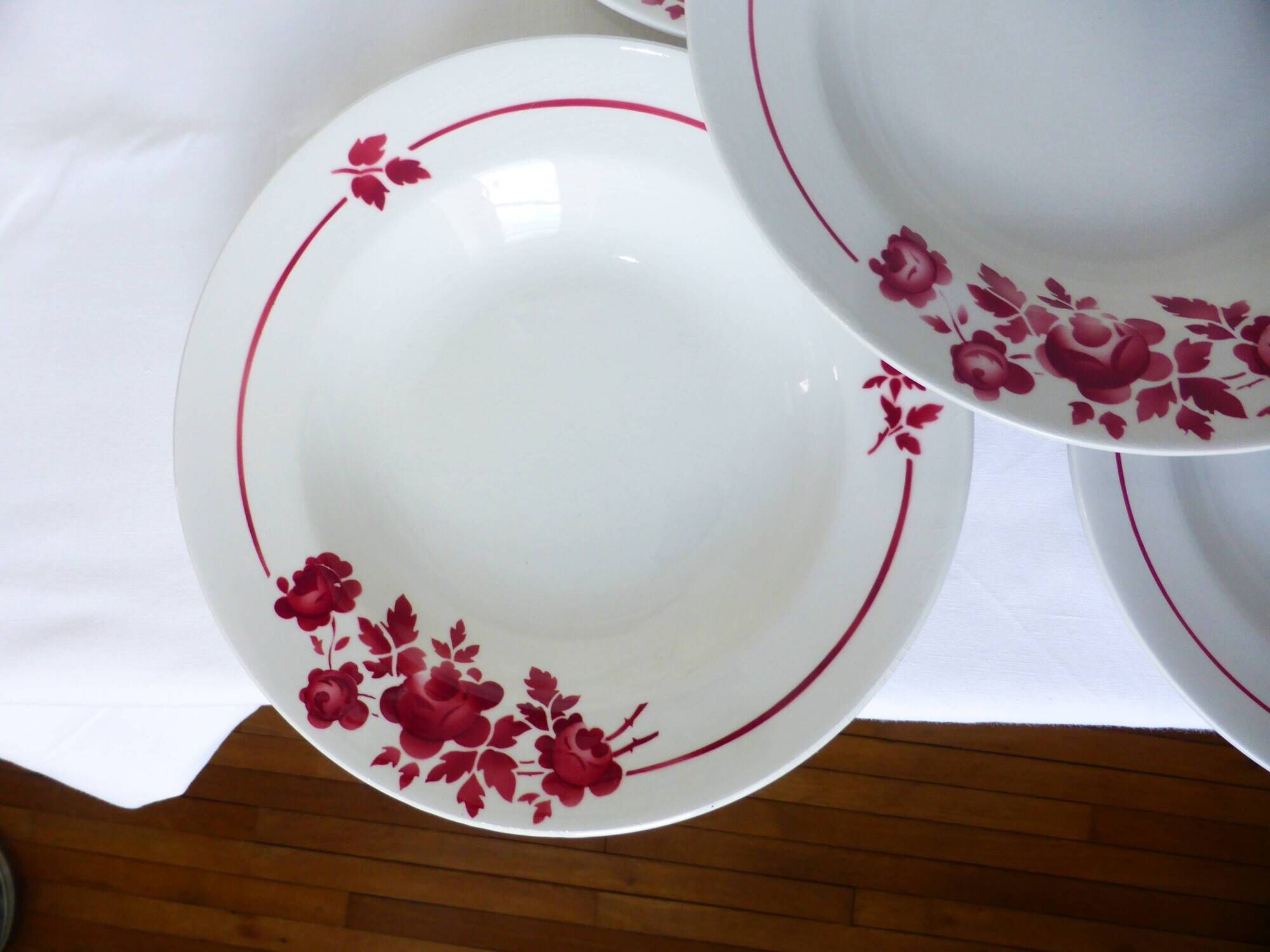 5 assiettes creuses vintage du Moulin des Loups 220627