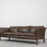 Mid-Century Modern Vintage Leather Cromwell Sofa by Arne Norell, 1960s