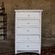 Chiffonnier vintage en osier blanc