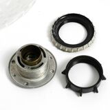 Original large Mid Century double glass ceiling lamp by Wilhelm Wagenfeld f