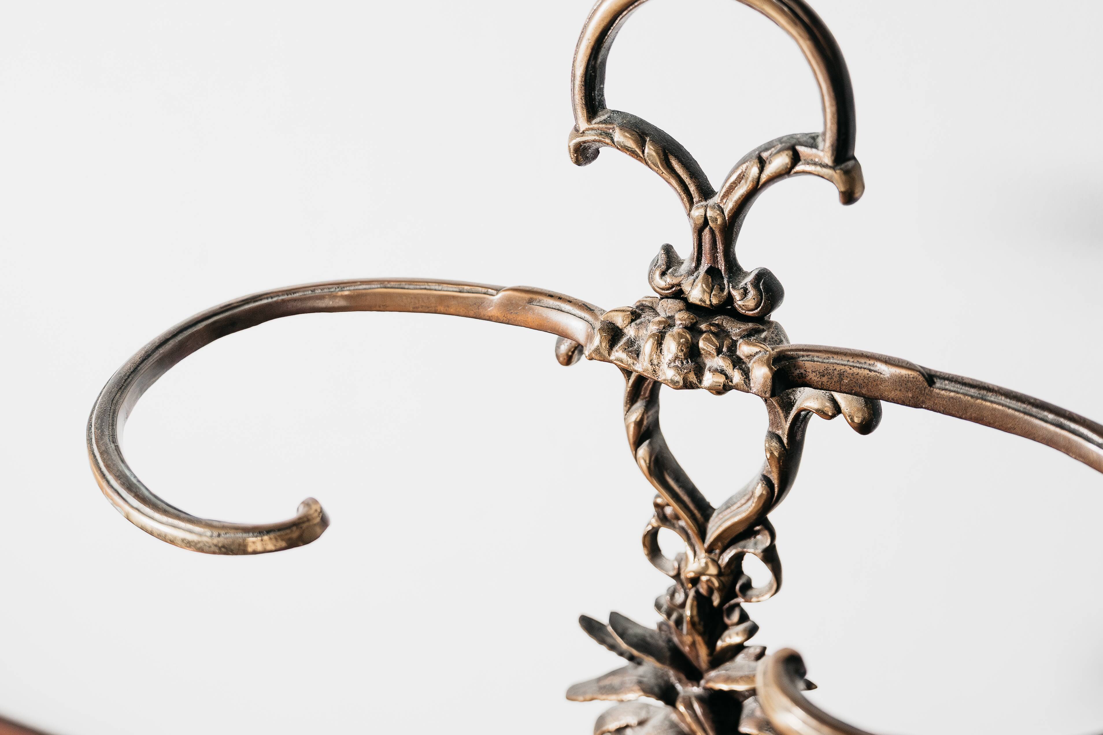 Portaombrelli Art Nouveau in ottone Francia, anni '60 Vintage Design