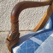 Fauteuil dossier arrondi tete de poisson