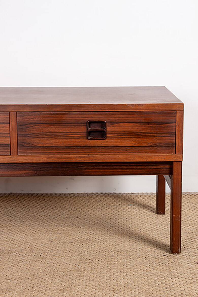 Small chest of drawers, hall or occasional furniture, Danish in rosewood.
