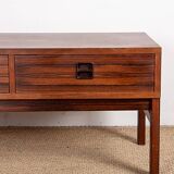 Small chest of drawers, hall or occasional furniture, Danish in rosewood.