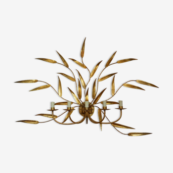 Bamboo leaves wall light