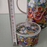 Coffee pot or teapot, sugar bowl and milk jug Petruschka Rosenthal