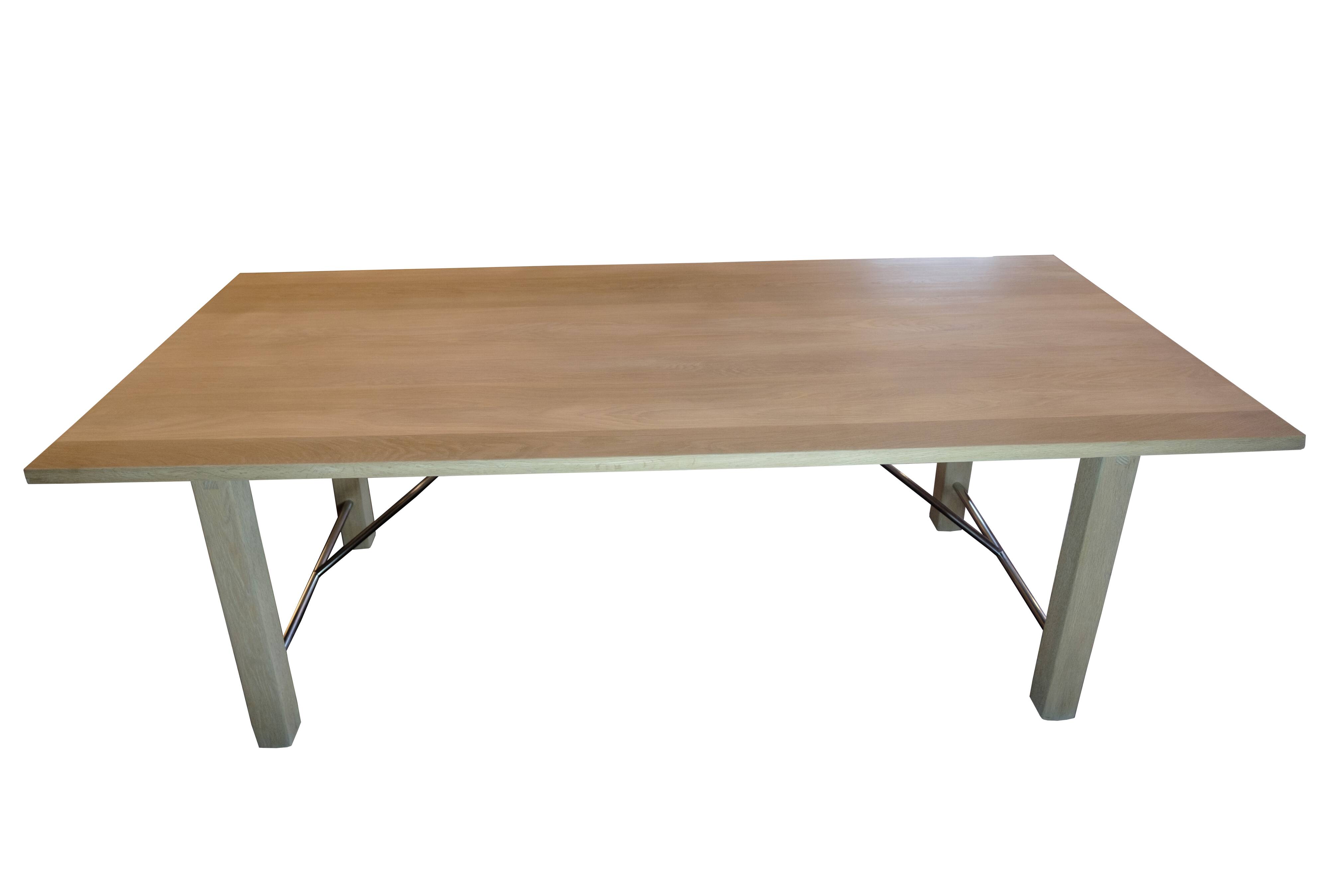 Dining Table Made In Solid Oak By Hans Thryge Raunkjær For Trip Trap