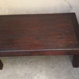 Low wooden vintage table