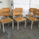 Wooden and iron chair suites from the 70's