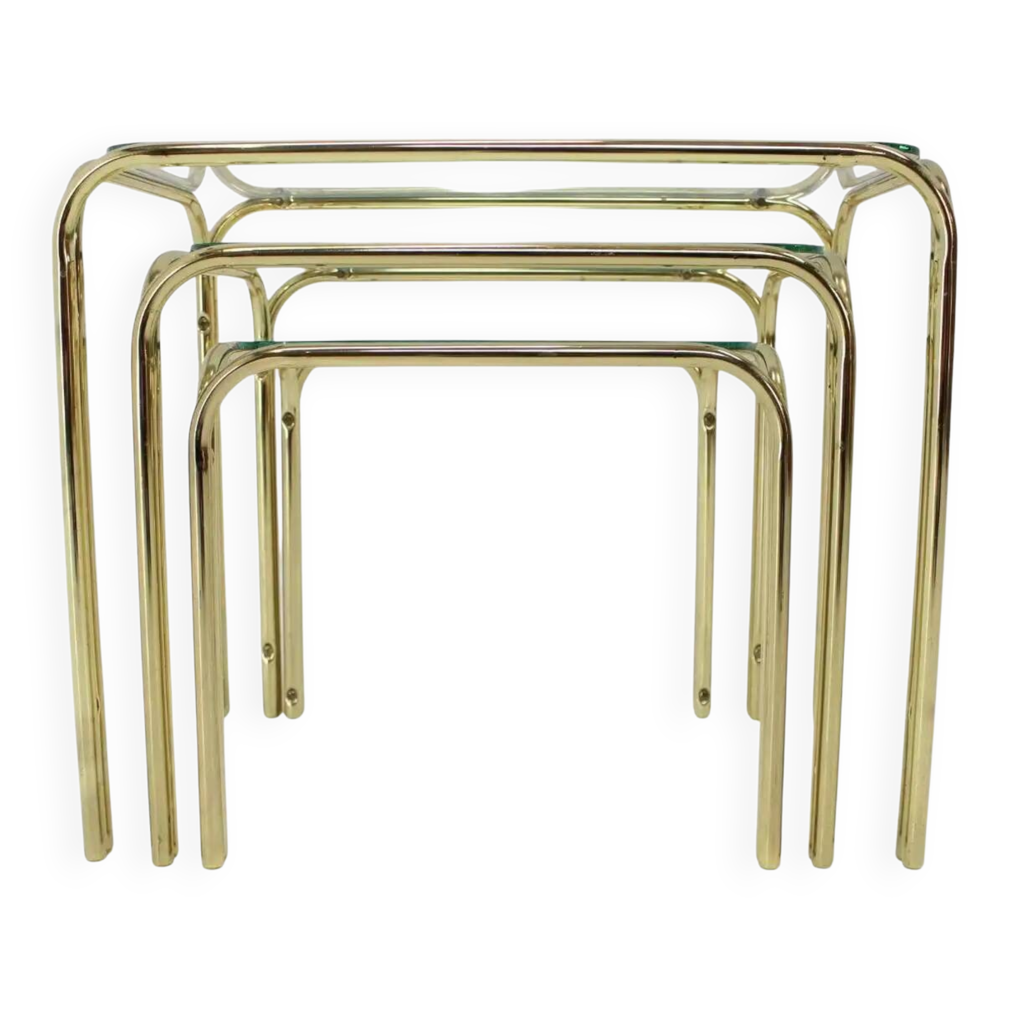 Set of three midcentury nesting tables / around 1980s