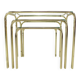 Set of three midcentury nesting tables / around 1980s