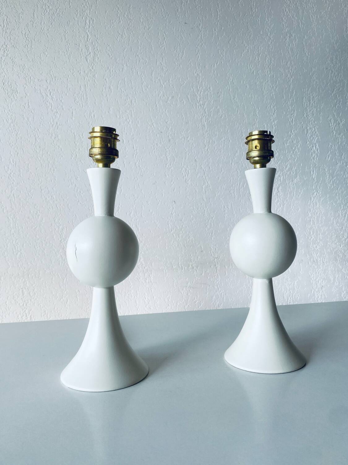 Paire de lampes de chevet vintage