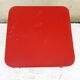 Table basse pliante en métal rouge H 43 cm