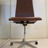 Chaise Oxford à dossier haut par Arne Jacobsen pour Fritz Hansen