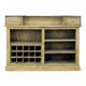 Industrial Bar Counter Solid Pine And Metal Léon 140cm