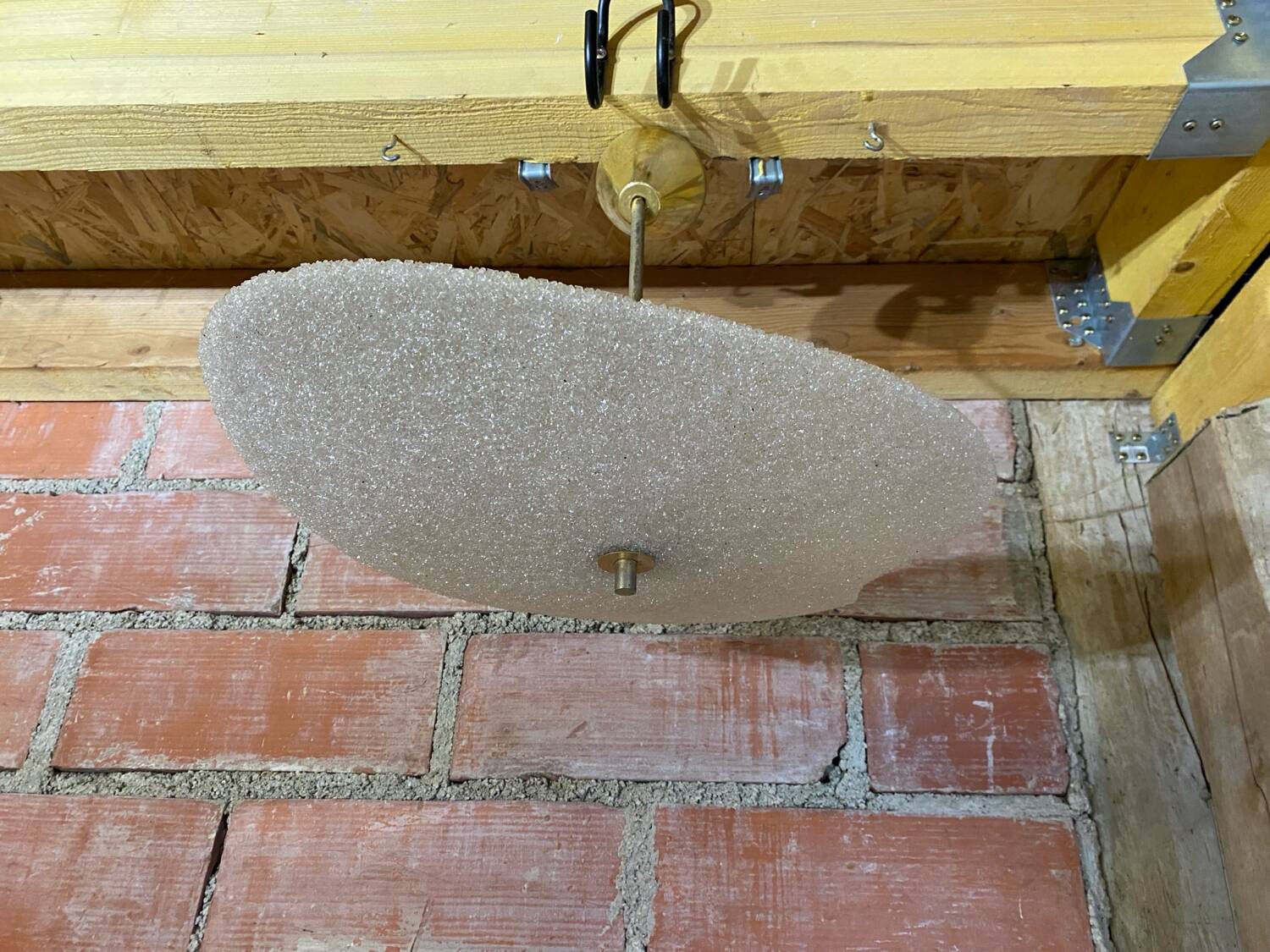 Antique perspex pendant light 60s vintage