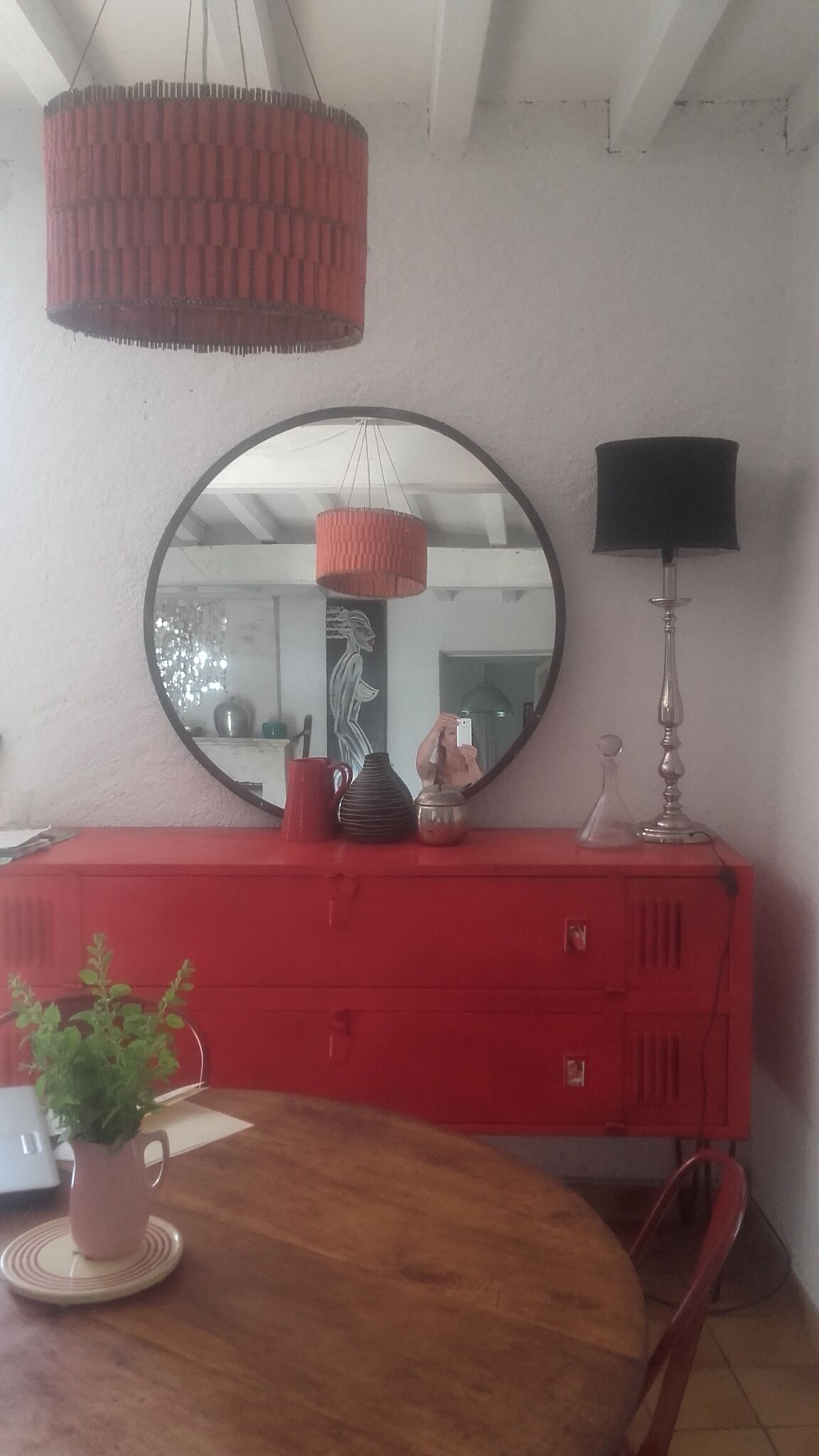 Round mirror 105x105cm