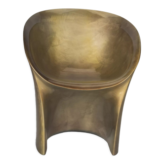 Gold Metallic Moon Armchair by Tokujin Yoshika for Moroso