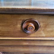 Bahut 2 doors 1 drawer louis philippe in blond walnut of the XlX th century