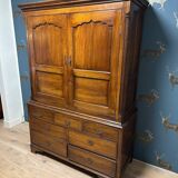 18th Century Oak linen Press