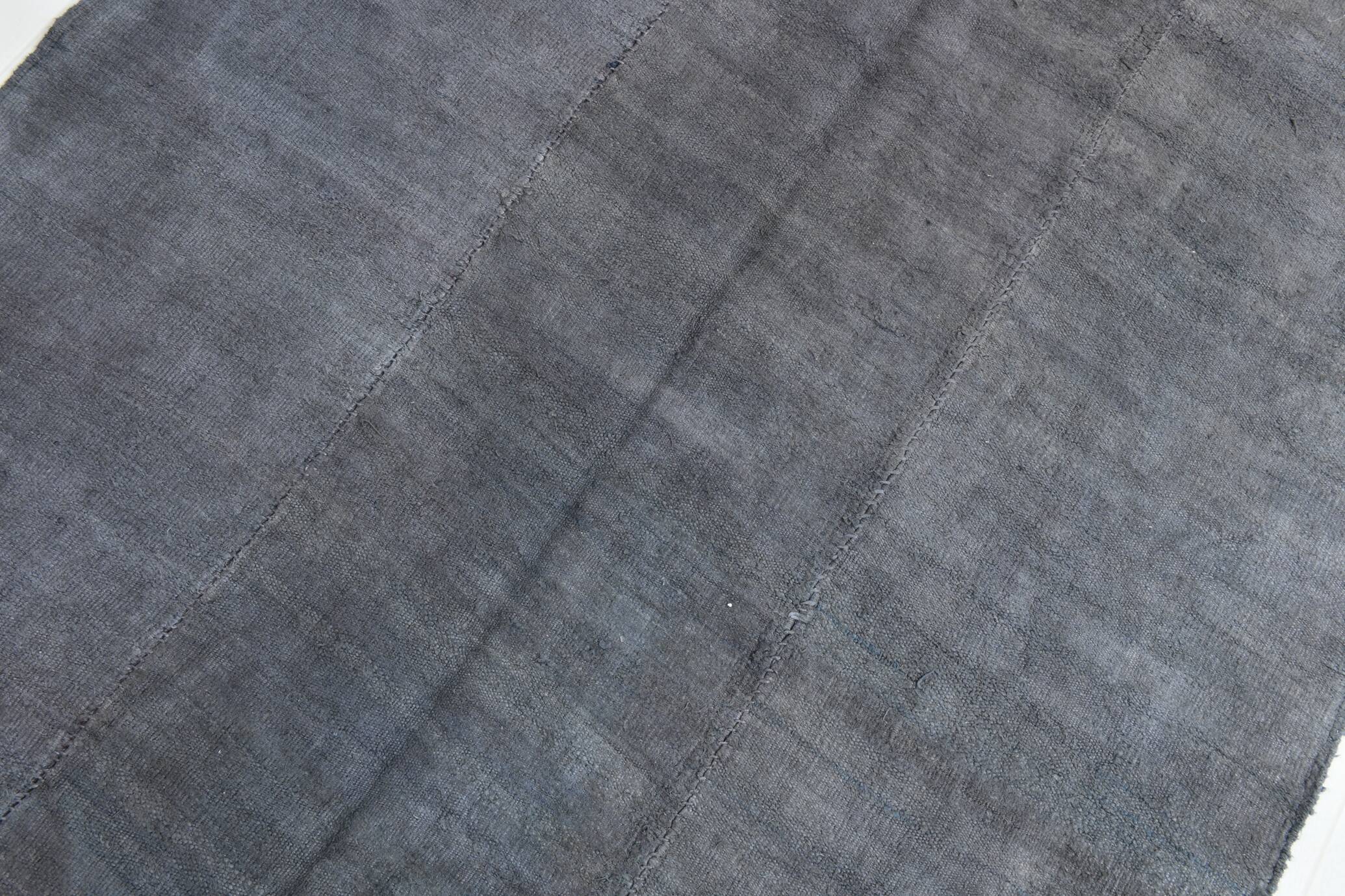 5x7 Shades Of Gray Vintage Kilim Rug, 156x231Cm