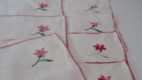 Nappe pour le thé et serviettes année 60