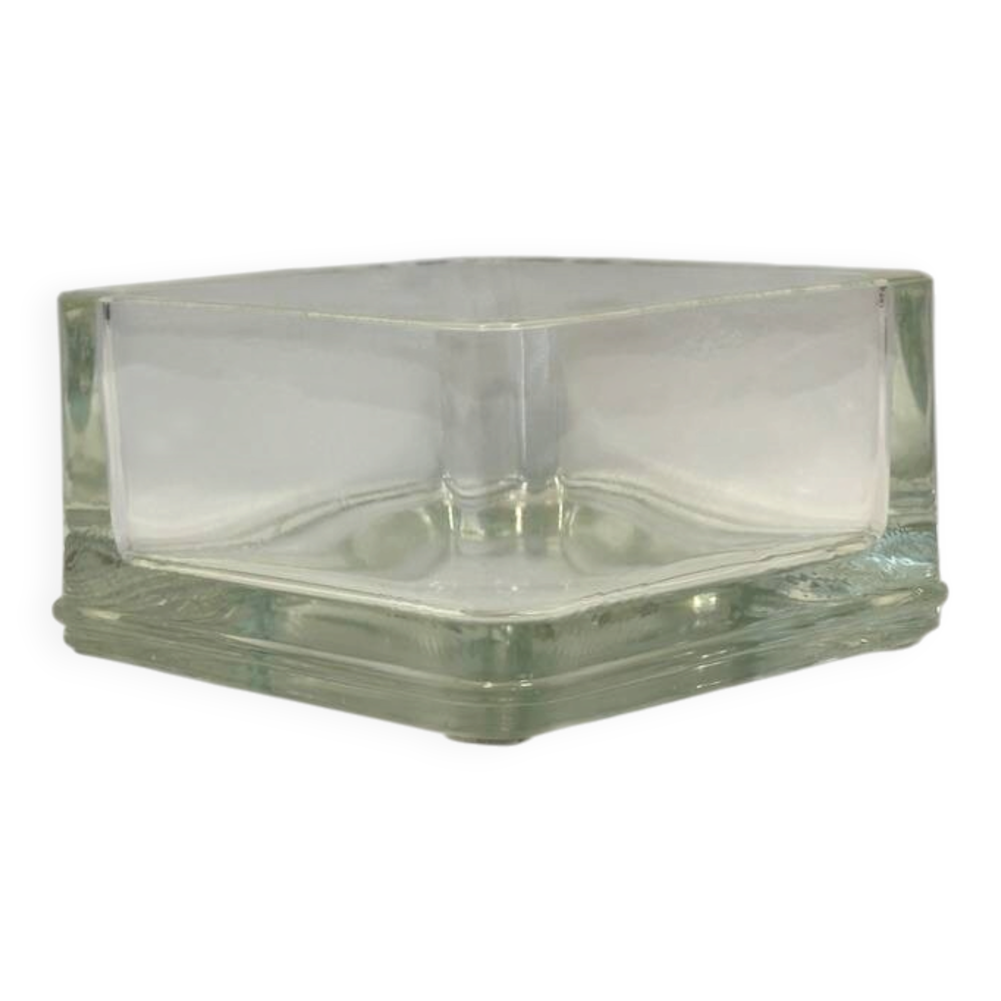 Lumax ashtray catchall in moulded glass Le Corbusier Perriand 20th century