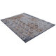 Tapis en laine bleu doré