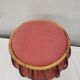Tabouret / pouf en rotin vintage