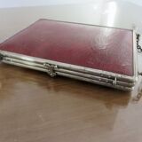 Triptych barber mirror with chain with clasp 1930s 40s