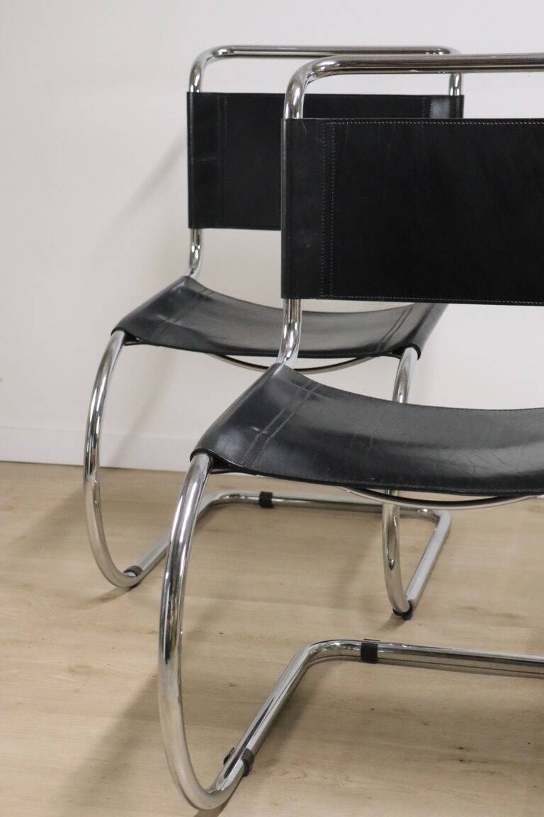 Set of 4 MR10 chairs by Ludwig Mies Van Der Rohe