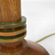 Pair of art deco lamps in wood and patinated bronze around 1930