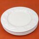4 flat plates Fruit decoration (apples, pears, grapes...)