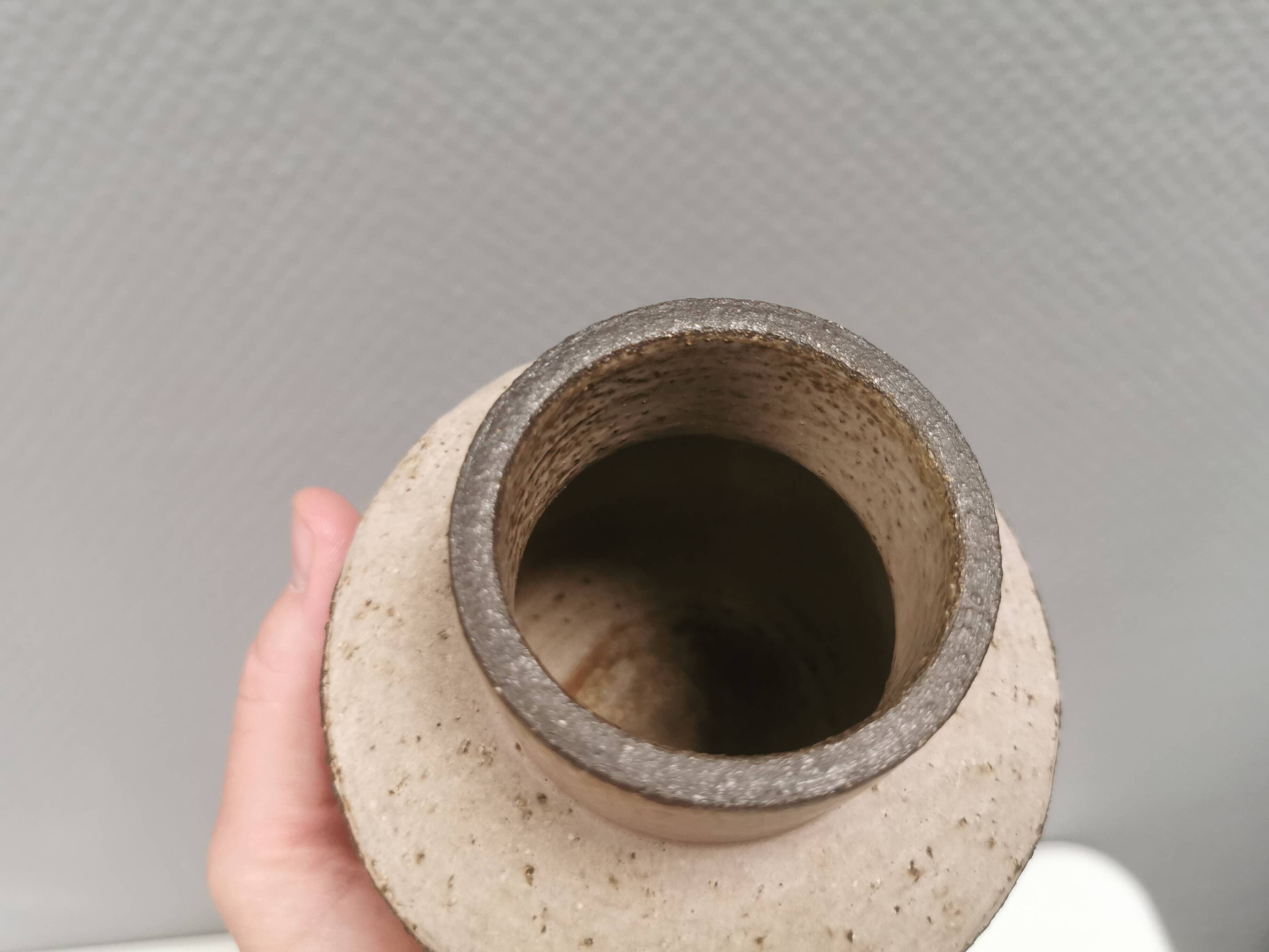 Stoneware/ceramic vase by Løvemose, Denmark, 1970s–1980s.