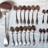 Old Christofle 57-piece shell model cutlery set