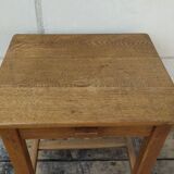 Solid oak side desk