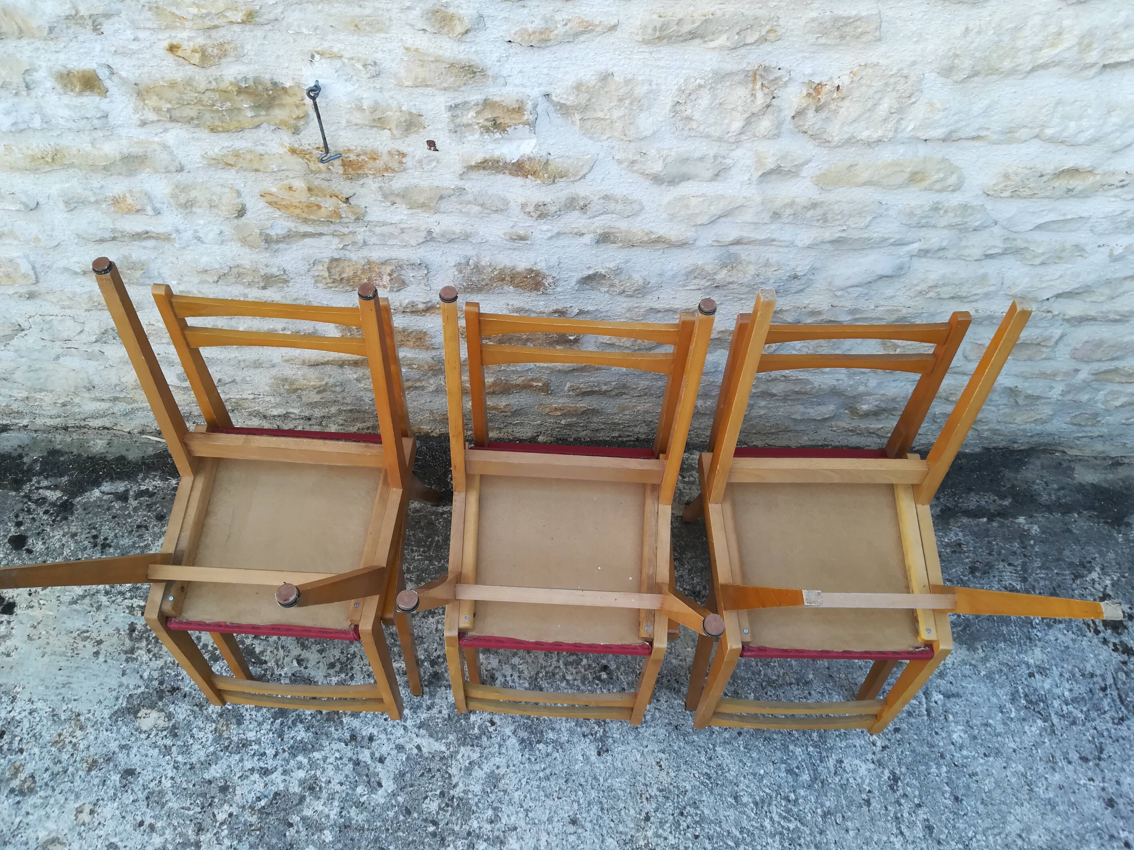 Six vintage chairs