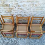 Six vintage chairs