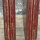 Old Pair of Vintage Blue & White Wooden Skis Mountain Chalet Decor - 218 cm