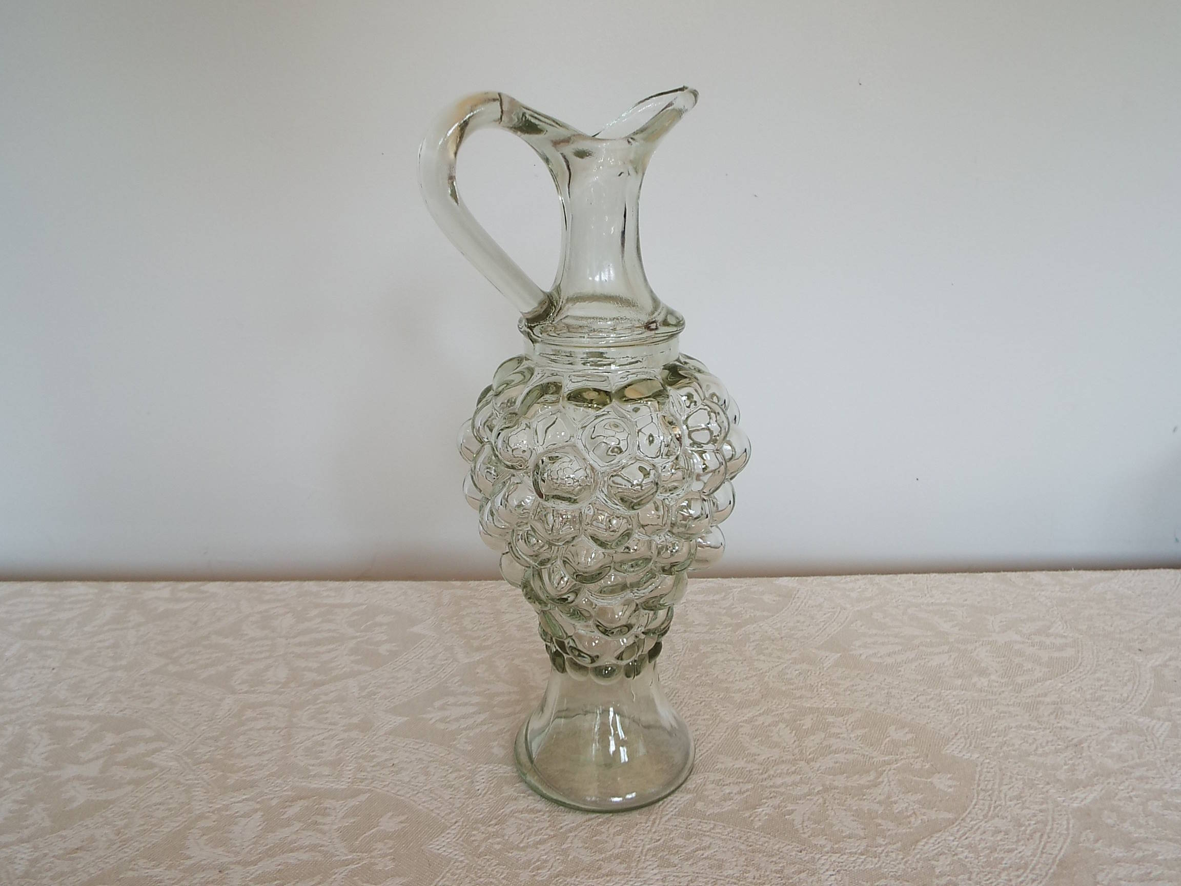 Glass grape decanter