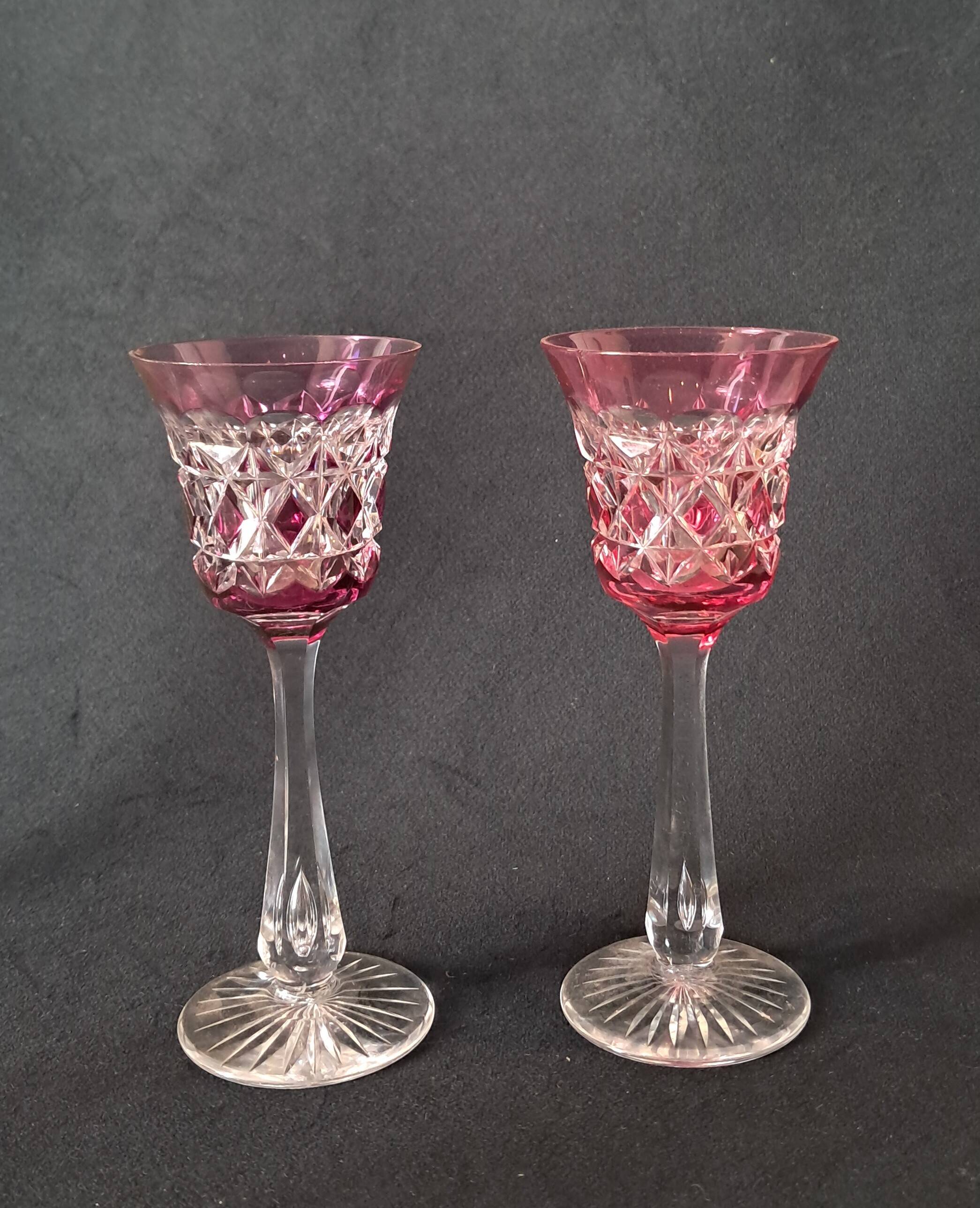 Cut glass shot glasses