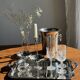 Set of 6 metal ice cream cups on flower-shaped feet