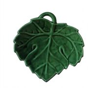 Vine leaf catch-all in Vallauris barbotine Lunetta.