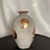 Art Deco sandstone vase Lucien Brisdoux