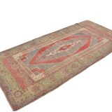 Tribal Vintage Oushak Carpet